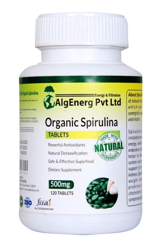 Spirulina and Moringa Extract Capsules Superfood- Natural Greens Multivitamin