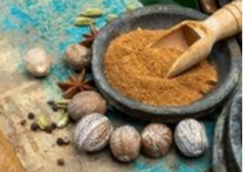 nutmeg -myristica fragrans powder